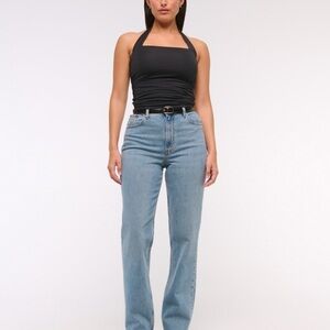 Abercrombie Curve Love Ultra High Rise 90’s  Straight Leg Women's Jeans